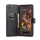 For Google Pixel 6 DG.MING Crazy Horse Texture Detachable Magnetic Leather Phone Case(Black)