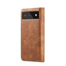 For Google Pixel 6 DG.MING Crazy Horse Texture Detachable Magnetic Leather Phone Case(Brown)