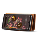 For Google Pixel 6 DG.MING Crazy Horse Texture Detachable Magnetic Leather Phone Case(Brown)