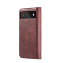 For Google Pixel 6 DG.MING Crazy Horse Texture Detachable Magnetic Leather Phone Case(Red)