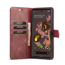 For Google Pixel 6 DG.MING Crazy Horse Texture Detachable Magnetic Leather Phone Case(Red)