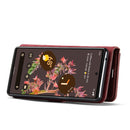 For Google Pixel 6 DG.MING Crazy Horse Texture Detachable Magnetic Leather Phone Case(Red)
