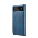 For Google Pixel 6 DG.MING Crazy Horse Texture Detachable Magnetic Leather Phone Case(Blue)