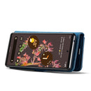 For Google Pixel 6 DG.MING Crazy Horse Texture Detachable Magnetic Leather Phone Case(Blue)