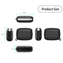 For AirPods Pro Shield Armor Waterproof Wireless Earphone Protective Case with Carabiner(Blue)