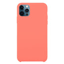 Solid Silicone Phone Case For iPhone 12 / 12 Pro(Peach Red)