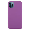 Solid Silicone Phone Case For iPhone 12 / 12 Pro(Purple)