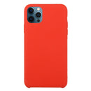 Solid Silicone Phone Case For iPhone 12 / 12 Pro(China Red)