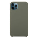 Solid Silicone Phone Case For iPhone 12 / 12 Pro(Olive Green)