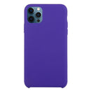Solid Silicone Phone Case For iPhone 12 / 12 Pro(Deep Purple)