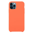 Solid Silicone Phone Case For iPhone 12 / 12 Pro(Orange Red)