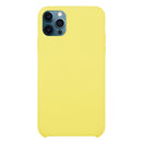 Solid Silicone Phone Case For iPhone 12 / 12 Pro(Shiny Yellow)