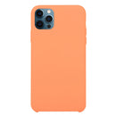 Solid Silicone Phone Case For iPhone 12 / 12 Pro(Apricot Orange)