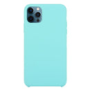 Solid Silicone Phone Case For iPhone 12 / 12 Pro(Ice Blue)