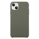 For iPhone 13 mini Solid Silicone Phone Case (Olive Green)