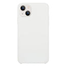 For iPhone 13 mini Solid Silicone Phone Case (White)