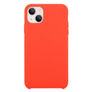 For iPhone 13 mini Solid Silicone Phone Case (Red)
