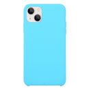 For iPhone 13 mini Solid Silicone Phone Case (Sky Blue)
