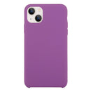 For iPhone 13 Solid Silicone Phone Case(Purple)