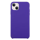 For iPhone 13 Solid Silicone Phone Case(Deep Purple)