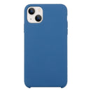 For iPhone 13 Solid Silicone Phone Case(Sea Blue)