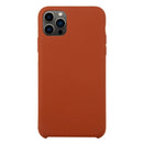 For iPhone 13 Pro Solid Silicone Phone Case (Saddle Brown)