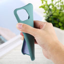 For iPhone 13 Pro Solid Silicone Phone Case (Orange Red)