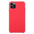 For iPhone 13 Pro Max Solid Silicone Phone Case (Rose Red)