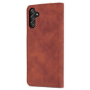 For Samsung Galaxy A13 5G AZNS Skin Feel Calf Texture Horizontal Flip Leather Phone Case(Brown)