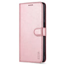 For Samsung Galaxy A13 5G AZNS Skin Feel Calf Texture Horizontal Flip Leather Phone Case(Rose Gold)