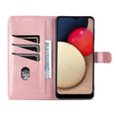 For Samsung Galaxy A13 5G AZNS Skin Feel Calf Texture Horizontal Flip Leather Phone Case(Rose Gold)