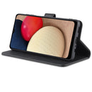For Samsung Galaxy A13 5G AZNS Skin Feel Calf Texture Horizontal Flip Leather Phone Case(Black)