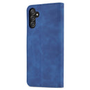 For Samsung Galaxy A13 5G AZNS Skin Feel Calf Texture Horizontal Flip Leather Phone Case(Blue)