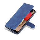 For Samsung Galaxy A13 5G AZNS Skin Feel Calf Texture Horizontal Flip Leather Phone Case(Blue)