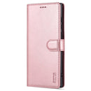 For Samsung Galaxy S22 Ultra 5G AZNS Skin Feel Calf Texture Horizontal Flip Leather Phone Case(Rose Gold)