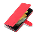 For Samsung Galaxy S22 Ultra 5G AZNS Skin Feel Calf Texture Horizontal Flip Leather Phone Case(Red)