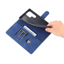For Samsung Galaxy S22 Ultra 5G AZNS Skin Feel Calf Texture Horizontal Flip Leather Phone Case(Blue)