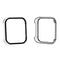 For OPPO Watch 2 42mm PC + Tempered Glass Watch Protective Case(Transparent White)