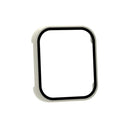 For OPPO Watch 2 42mm PC + Tempered Glass Watch Protective Case(Ivory White)