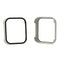 For OPPO Watch 2 42mm PC + Tempered Glass Watch Protective Case(Ivory White)