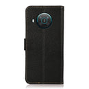 For Nokia X10 / X20 KHAZNEH Side-Magnetic Litchi Genuine Leather RFID Phone Case(Black)