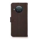 For Nokia X10 / X20 KHAZNEH Side-Magnetic Litchi Genuine Leather RFID Phone Case(Brown)