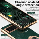 For Google Pixel 6a 6D Electroplating Silicone Holder Phone Case(Pink)