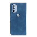 For Motorola Moto G31 5G / G41 5G KHAZNEH Retro Texture Horizontal Flip Leather Phone Case(Blue)