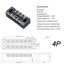 A4000 5 in 1 TB-1504 15A Double Row 4-position Fixed Power Screw Terminal