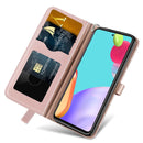 For Samsung Galaxy A33 5G Life of Tree Embossing Leather Phone Case(Rose Gold)