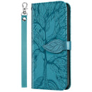 For Samsung Galaxy A53 5G Life of Tree Embossing Leather Phone Case(Blue)