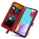 For Samsung Galaxy A53 5G Life of Tree Embossing Leather Phone Case(Red)