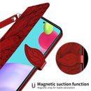 For Samsung Galaxy A53 5G Life of Tree Embossing Leather Phone Case(Red)