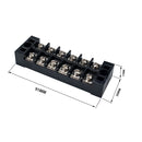 A4008 5 in 1 TB-2506 25A Double Row 6-position Fixed Power Screw Terminal